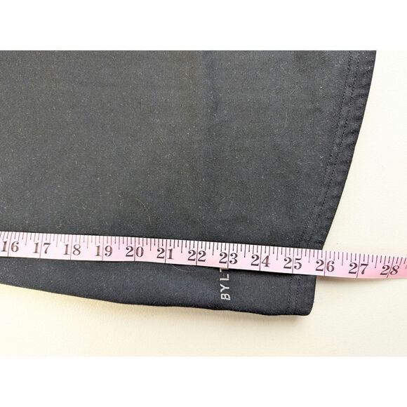 BYLT Black T Shirt Drop Cut V Neck Mens XL Premium Basic Classic Undershirt - Picture 9 of 9